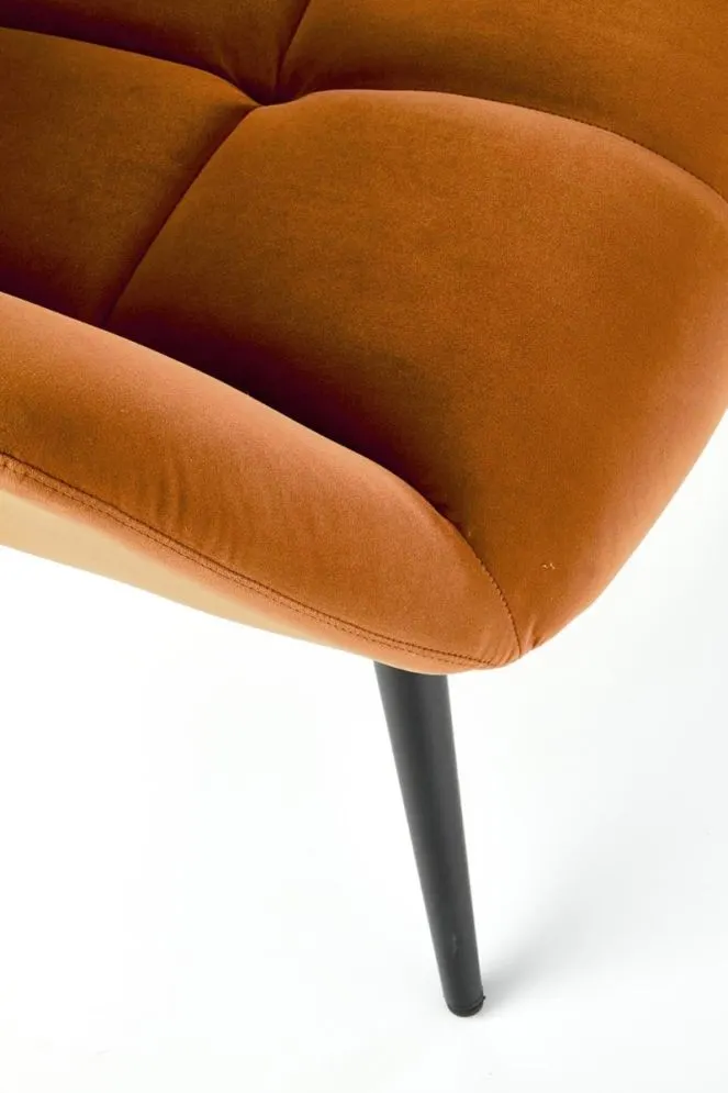 Fotel uszak TYRION VELVET cynamonowy welurowy I sklep meblowy MIRAT.