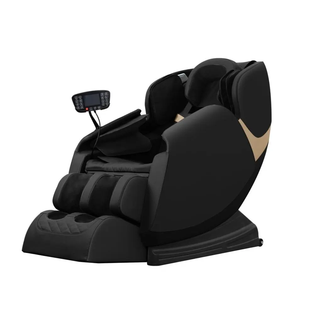 Fotel rozkładany SOLARIA czarny z funkcją masażu ekoskóra I sklep meblowy MIRAT.