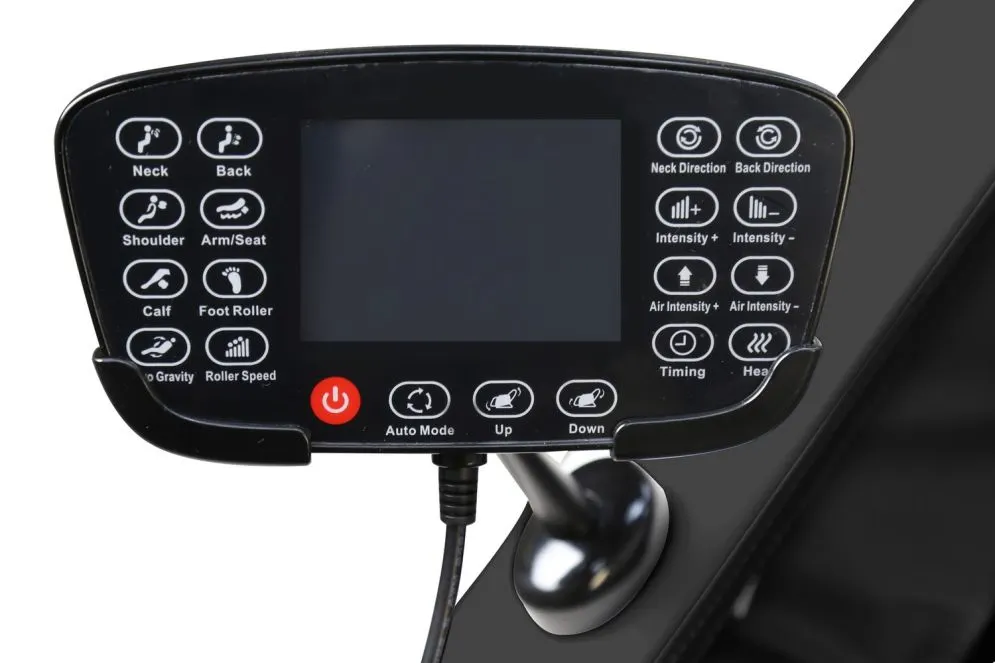 Fotel rozkładany SOLARIA czarny z funkcją masażu ekoskóra I sklep meblowy MIRAT.