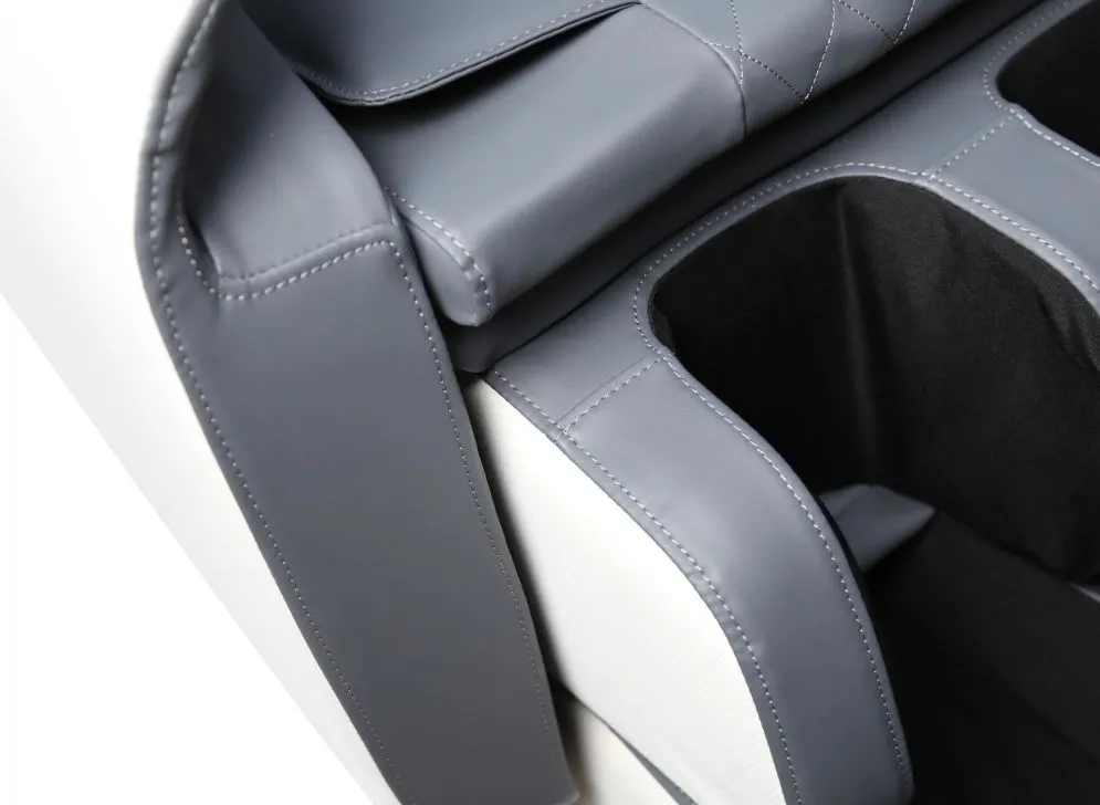 Fotel rozkładany SOLARIA kremowy/szary z funkcją masażu podgrzewanie I sklep meblowy MIRAT.