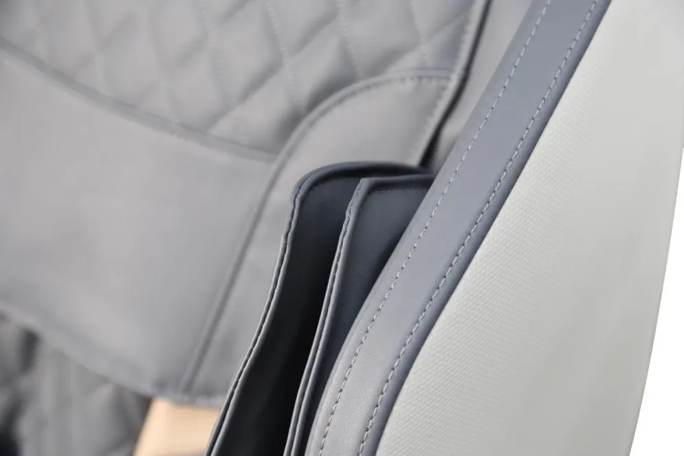 Fotel rozkładany SOLARIA kremowy/szary z funkcją masażu podgrzewanie I sklep meblowy MIRAT.