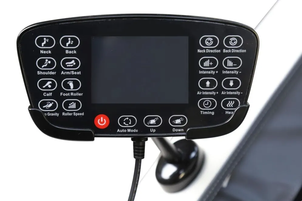 Fotel rozkładany SOLARIA kremowy/szary z funkcją masażu podgrzewanie I sklep meblowy MIRAT.