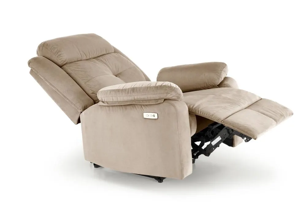 Fotel rozkładany LORIS beżowy elektrycznie rozkładany I sklep meblowy MIRAT.