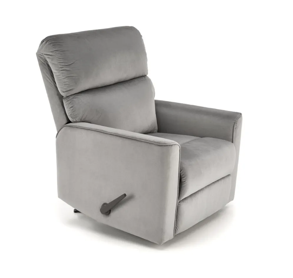 Fotel rozkładany KARIM szary z podnóżkiem I sklep meblowy MIRAT.