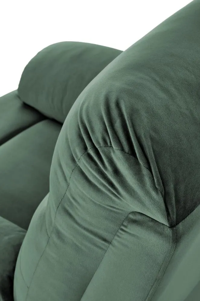 Fotel rozkładany DRAGER VELVET zielony do salonu I sklep meblowy MIRAT.