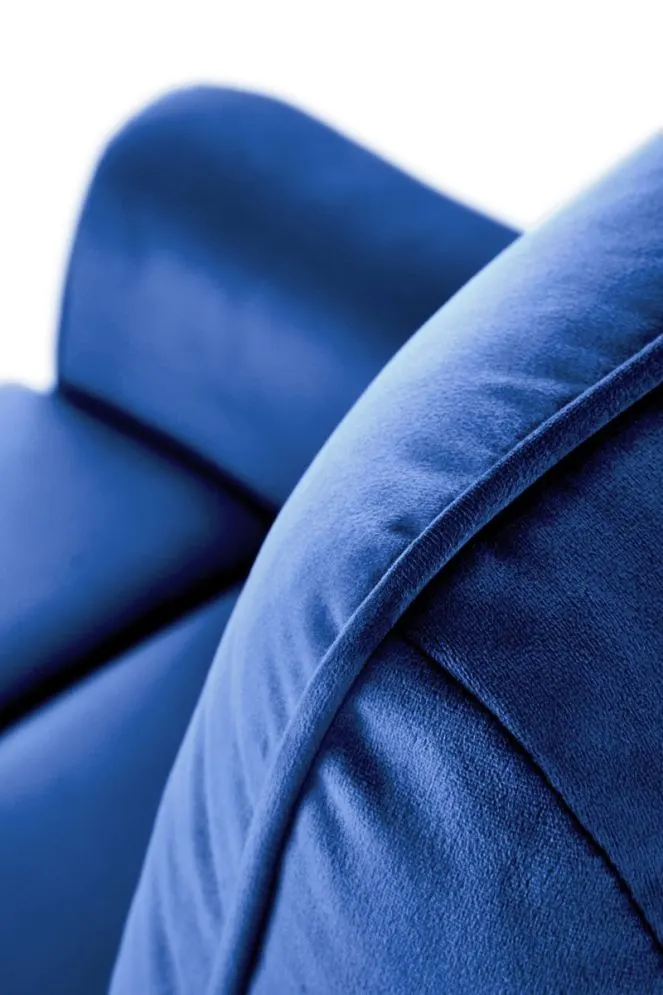 Fotel rozkładany SEMIR VELVET granatowy welurowy I sklep meblowy MIRAT.