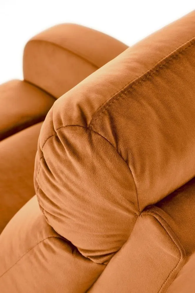 Fotel rozkładany WONDER VELVET cynamonowy z podłokietnikami I sklep meblowy MIRAT.