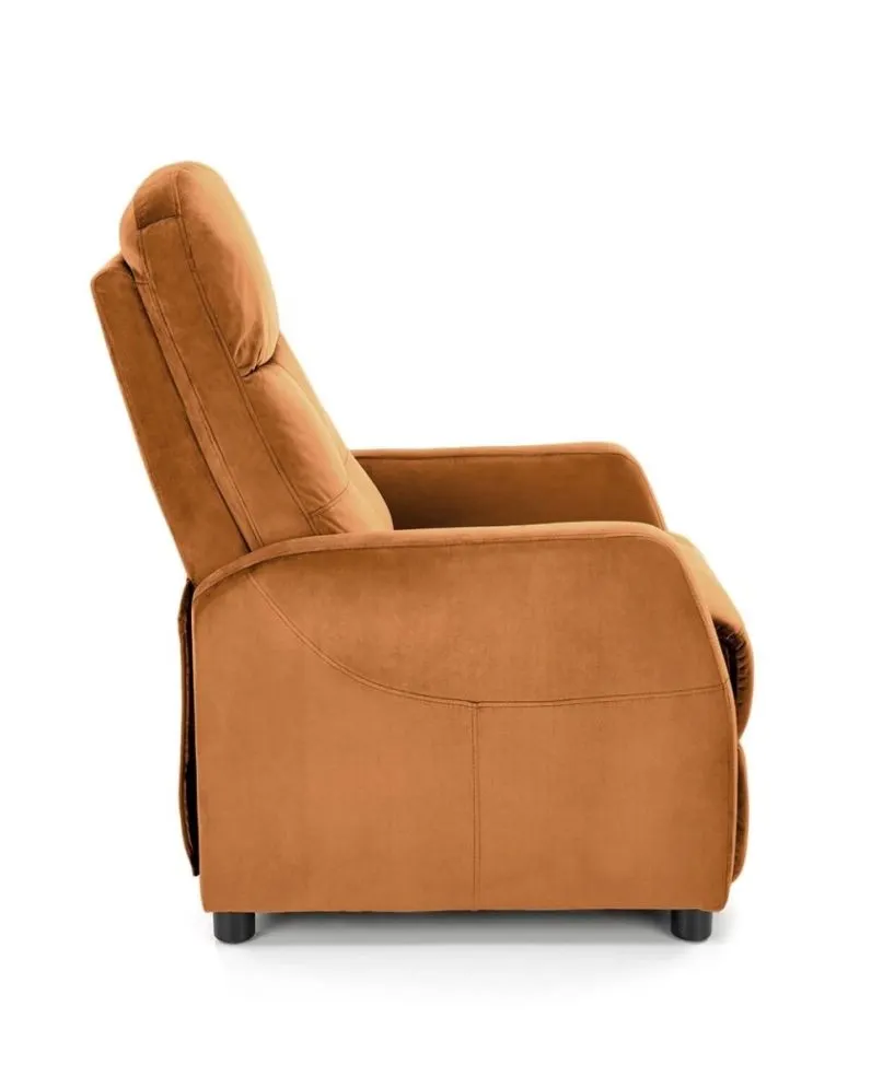 Fotel rozkładany FELIPE 2 VELVET cynamonowy wypoczynkowy I sklep meblowy MIRAT.
