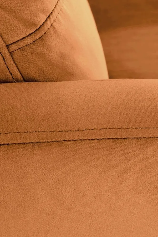 Fotel rozkładany FELIPE 2 VELVET cynamonowy wypoczynkowy I sklep meblowy MIRAT.