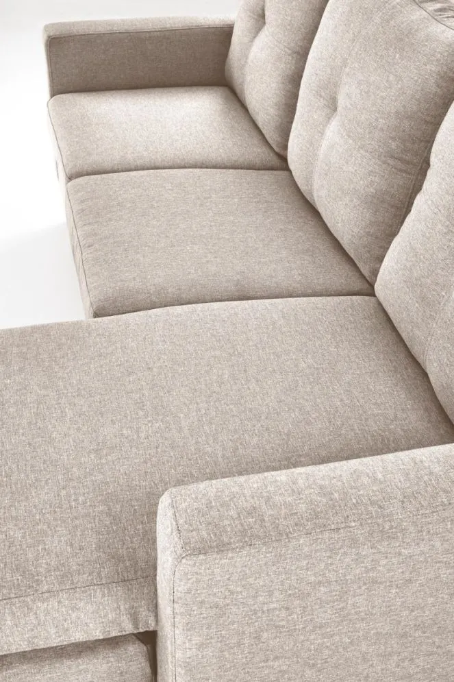 Sofa GERSON beżowa z podnóżkiem na nóżkach I sklep meblowy MIRAT.