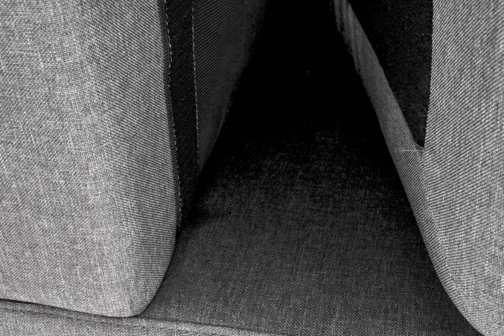 Sofa GERSON szara z podnóżkiem 3-osobowa I sklep meblowy MIRAT.