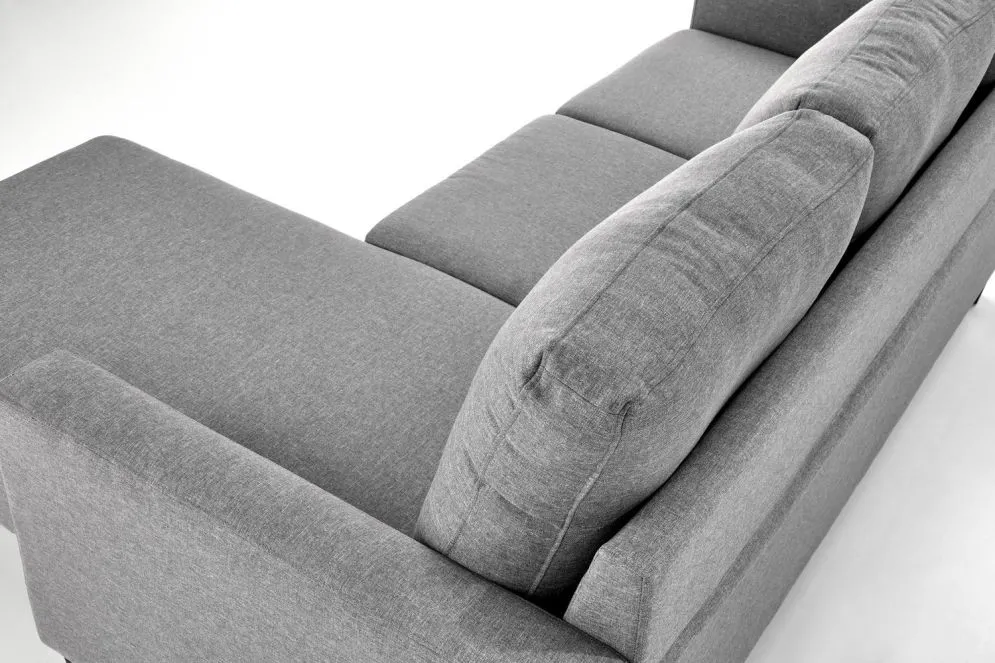 Sofa GERSON szara z podnóżkiem 3-osobowa I sklep meblowy MIRAT.