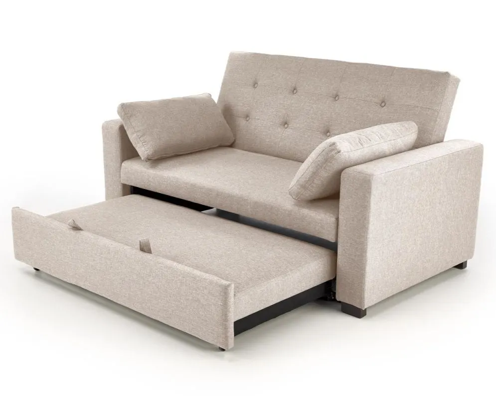 Sofa rozkładana z funkcją spania PAULINIO beżowa do salonu I sklep meblowy MIRAT.