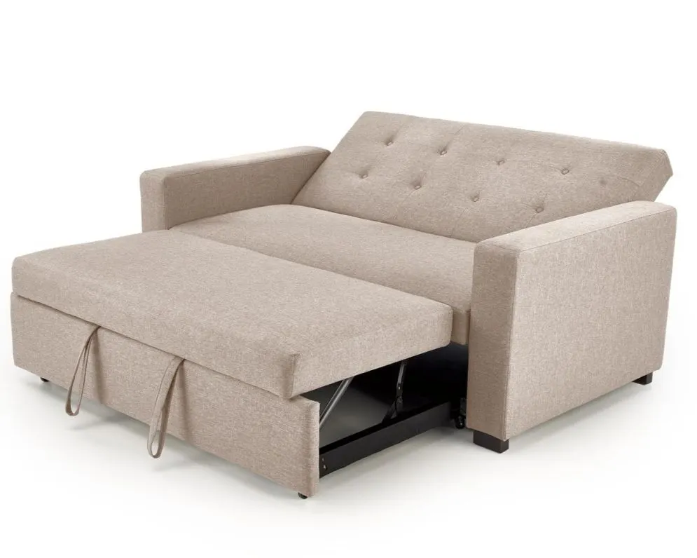 Sofa rozkładana z funkcją spania PAULINIO beżowa do salonu I sklep meblowy MIRAT.