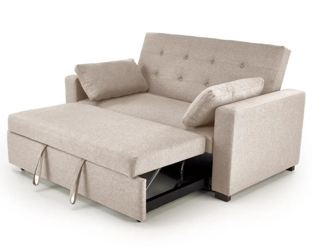 Sofa rozkładana z funkcją spania PAULINIO beżowa do salonu I sklep meblowy MIRAT.