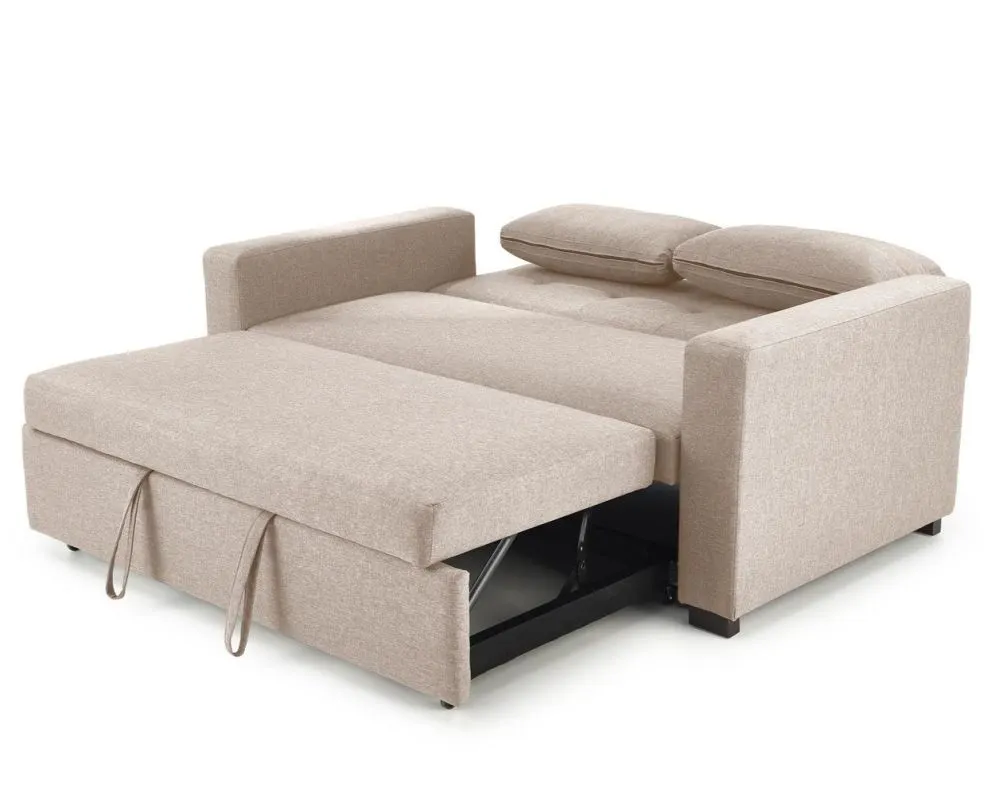 Sofa rozkładana z funkcją spania PAULINIO beżowa do salonu I sklep meblowy MIRAT.