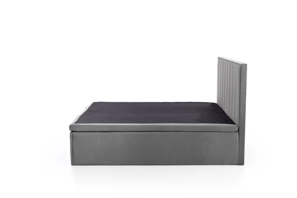 Łóżko kontynentalne ASENTO 160x200 szare do sypialni I sklep meblowy MIRAT. styl GLAMOUR