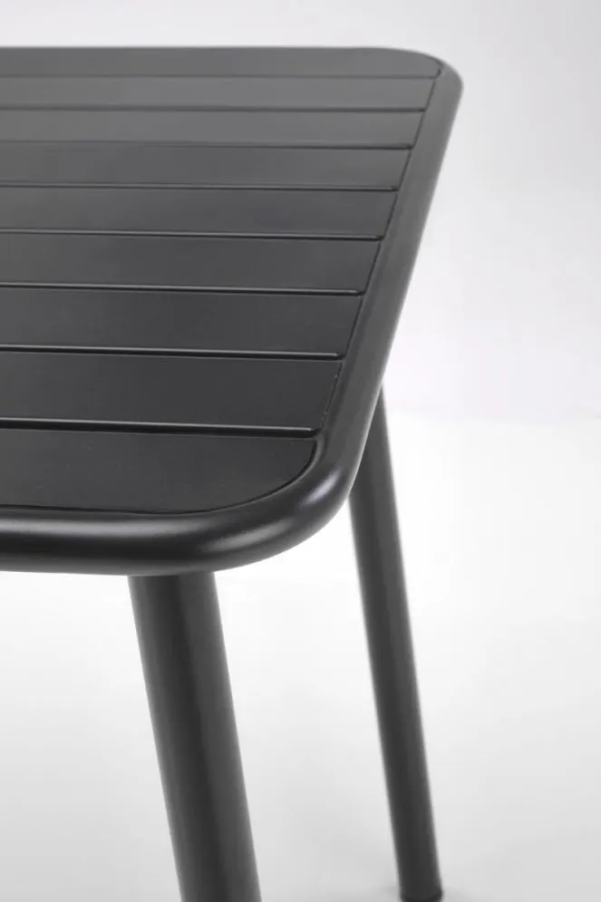 Stolik ogrodowy BOSCO 70x70 czarny 4-osobowy I sklep meblowy MIRAT.