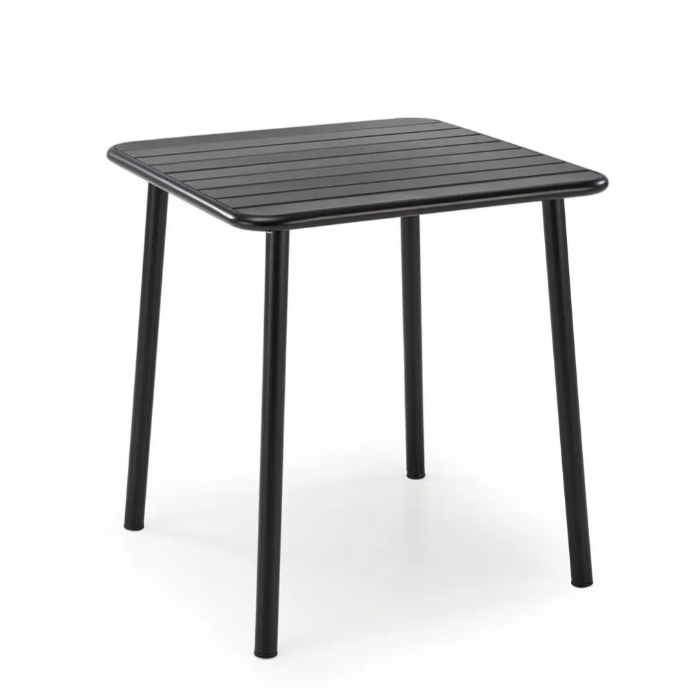 Stolik ogrodowy BOSCO 70x70 czarny 4-osobowy I sklep meblowy MIRAT.