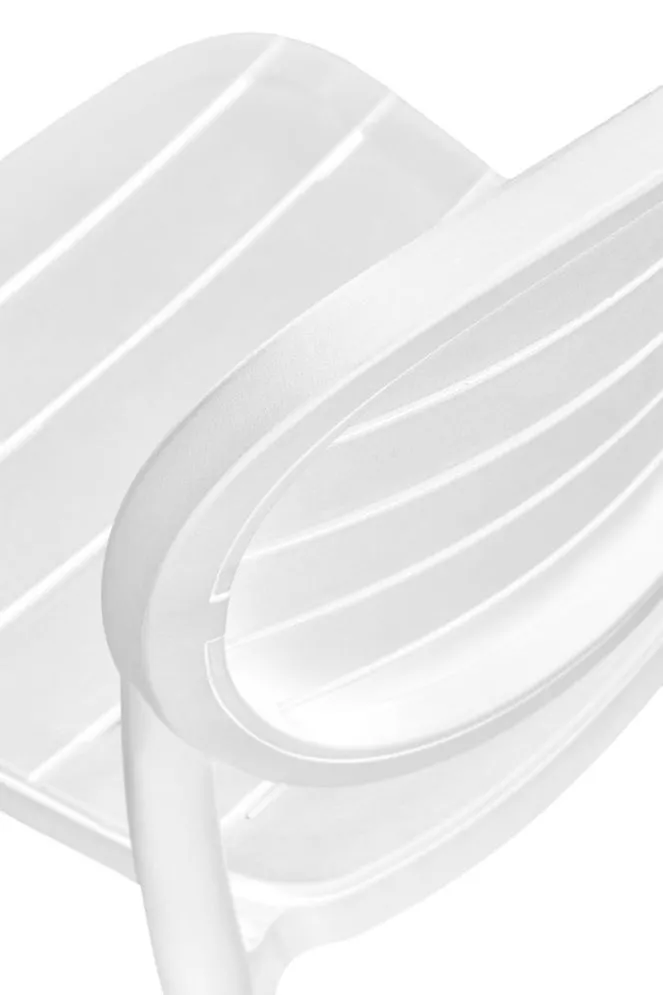 Krzesło K529 białe z tworzywa PVC do ogrodu I sklep meblowy MIRAT. styl SKANDYNAWSKI