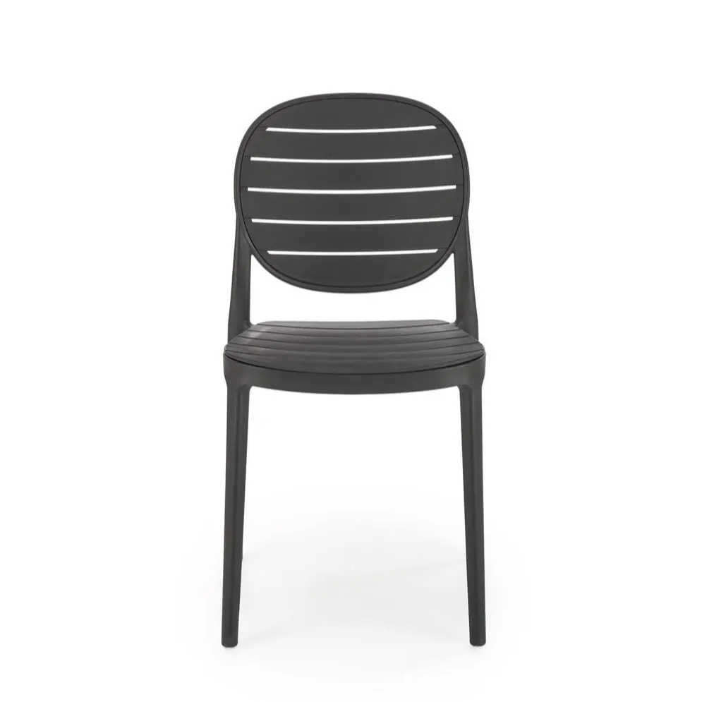 Krzesło K529 czarne z tworzywa PVC ogrodowe I sklep meblowy MIRAT.