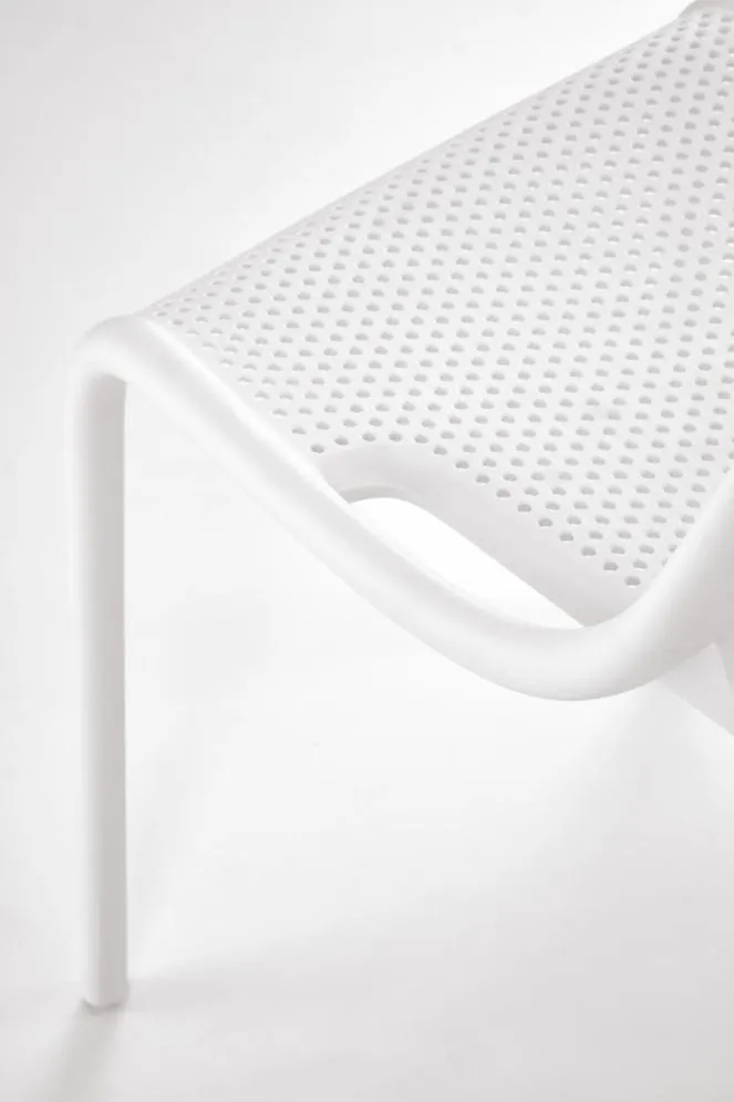 Krzesło K532 białe z tworzywa PVC ogrodowe I sklep meblowy MIRAT.