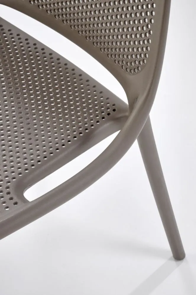 Krzesło K532 khaki z tworzywa PVC ażurowe I sklep meblowy MIRAT.