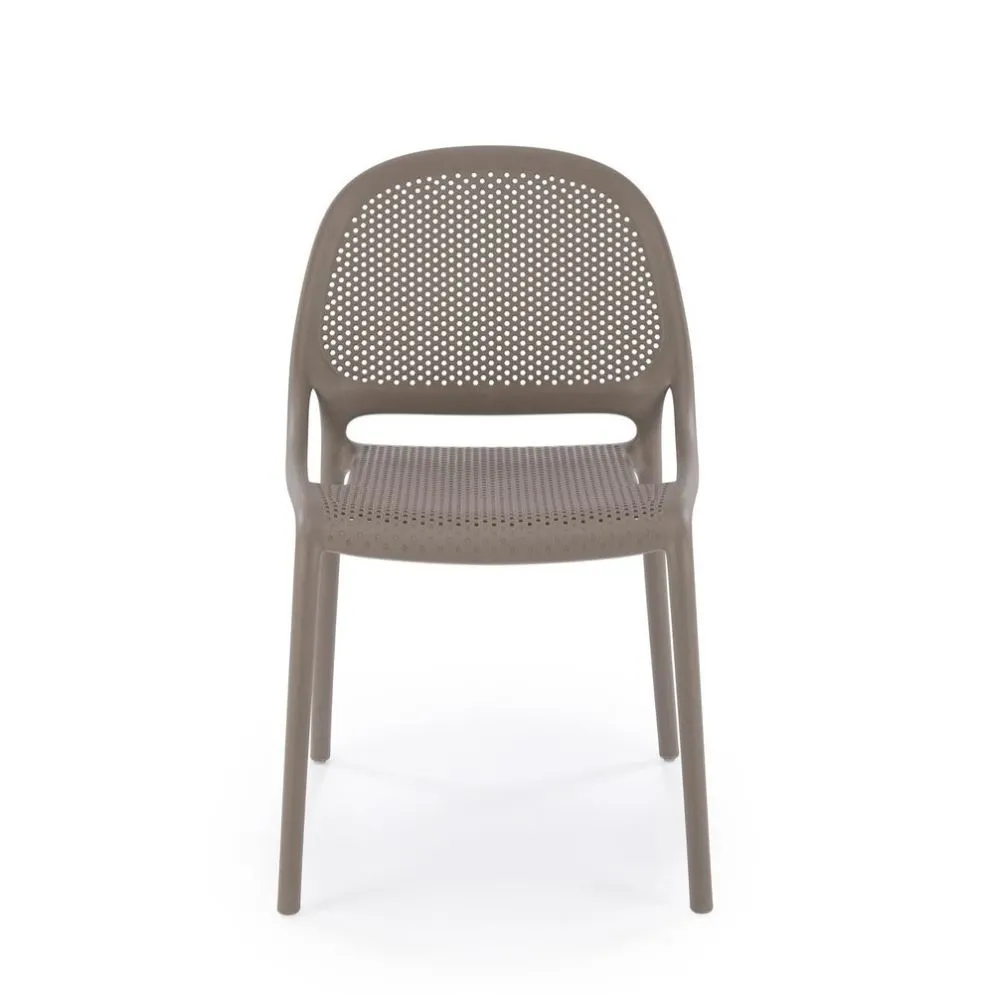 Krzesło K532 khaki z tworzywa PVC ażurowe I sklep meblowy MIRAT.