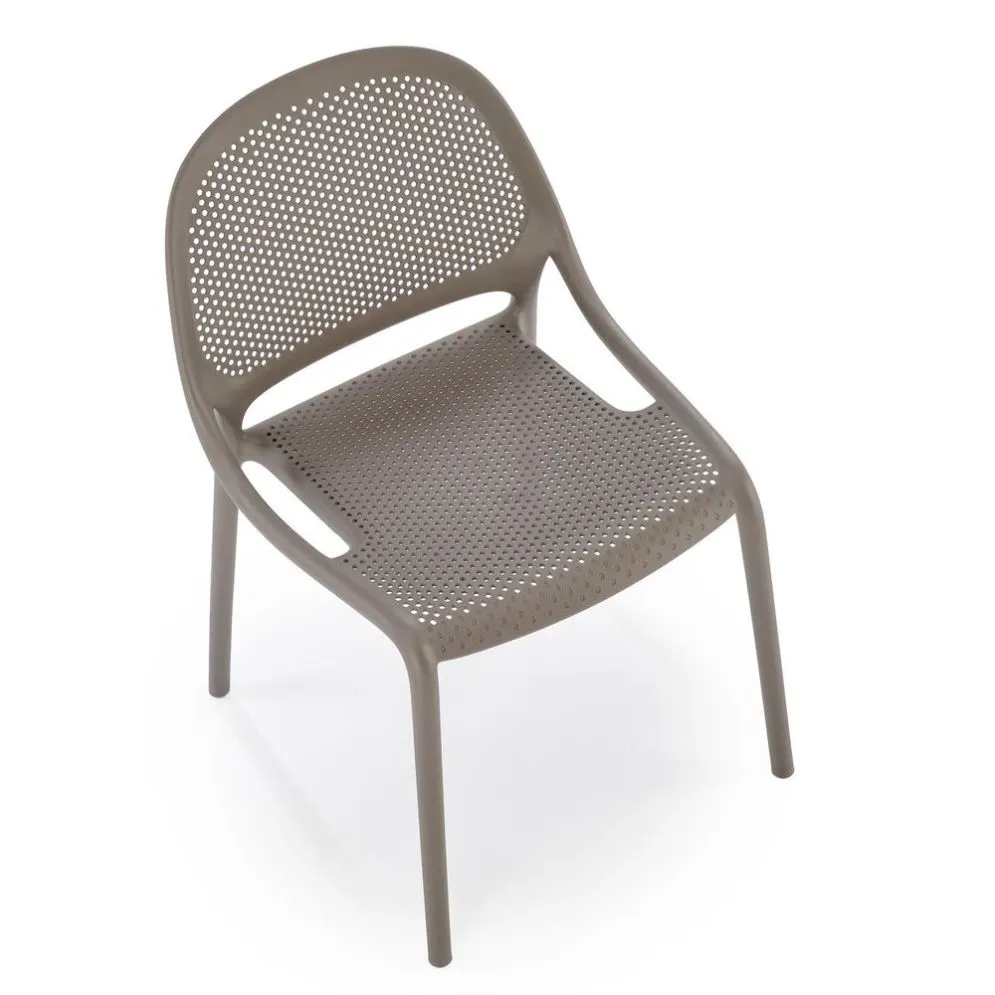 Krzesło K532 khaki z tworzywa PVC ażurowe I sklep meblowy MIRAT.