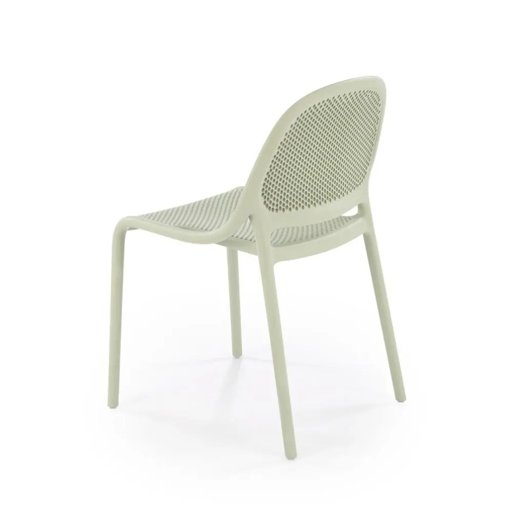 Krzesło K532 miętowe z tworzywa PVC na taras I sklep meblowy MIRAT.