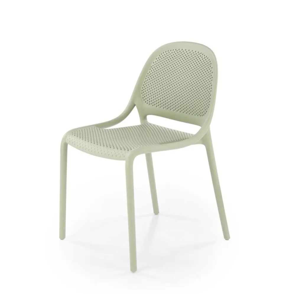 Krzesło K532 miętowe z tworzywa PVC na taras I sklep meblowy MIRAT.