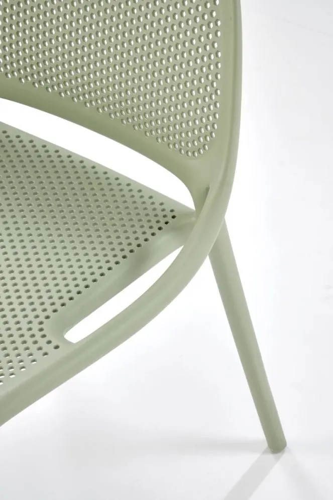 Krzesło K532 miętowe z tworzywa PVC na taras I sklep meblowy MIRAT.
