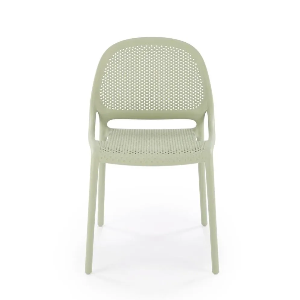 Krzesło K532 miętowe z tworzywa PVC na taras I sklep meblowy MIRAT.