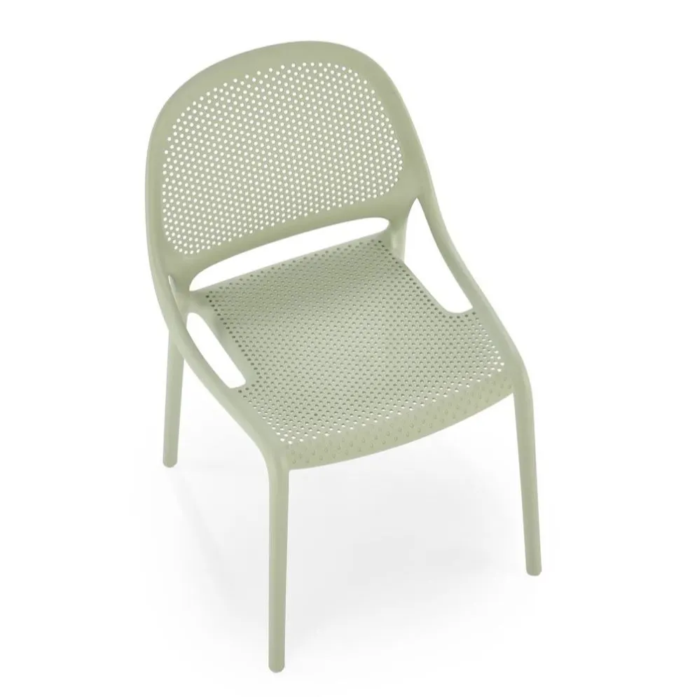 Krzesło K532 miętowe z tworzywa PVC na taras I sklep meblowy MIRAT.