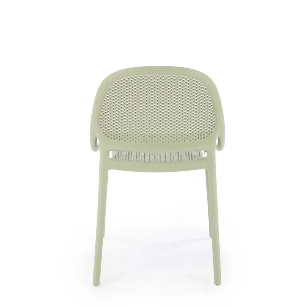 Krzesło K532 miętowe z tworzywa PVC na taras I sklep meblowy MIRAT.