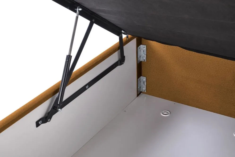 Łóżko kontynentalne ASENTO 160x200 musztardowe glamour I sklep meblowy MIRAT. styl GLAMOUR