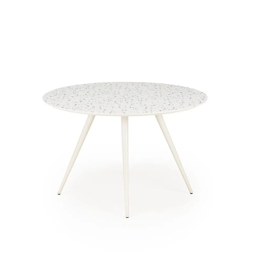 Stół okrągły ARAMIS 120x120 biały lastryko I sklep meblowy MIRAT.