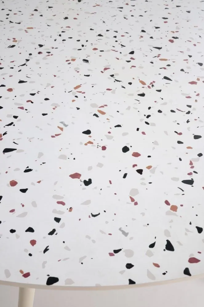 Stół okrągły ARAMIS 120x120 biały lastryko I sklep meblowy MIRAT.