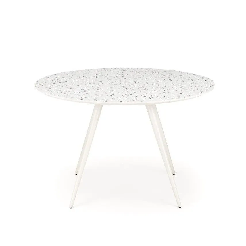 Stół okrągły ARAMIS 120x120 biały lastryko I sklep meblowy MIRAT.