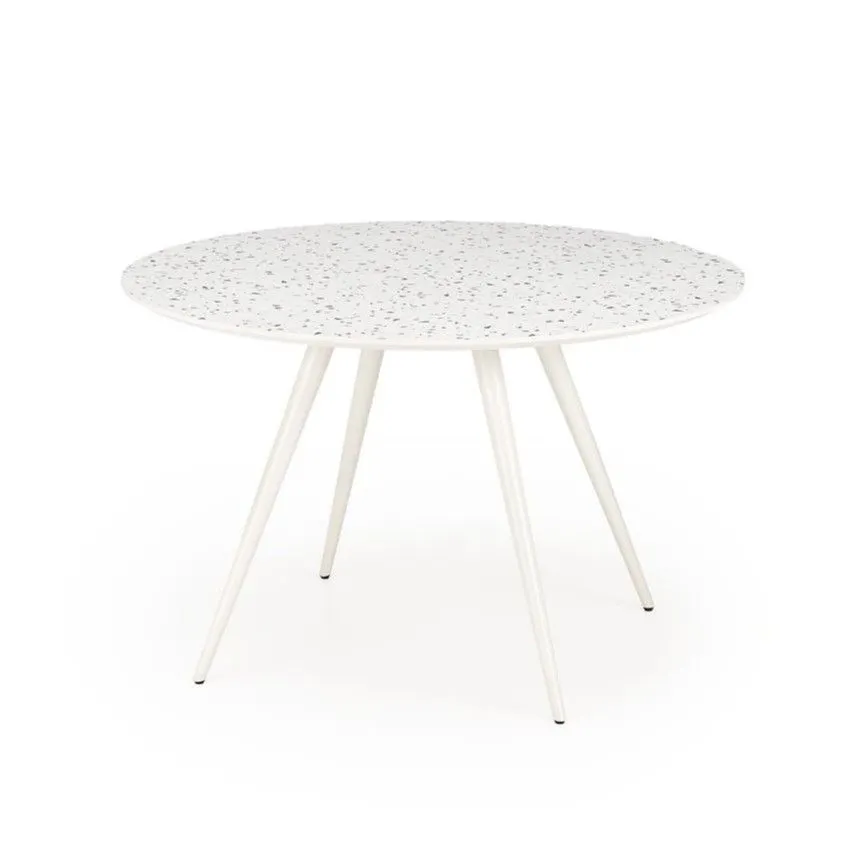 Stół okrągły ARAMIS 120x120 biały lastryko I sklep meblowy MIRAT.
