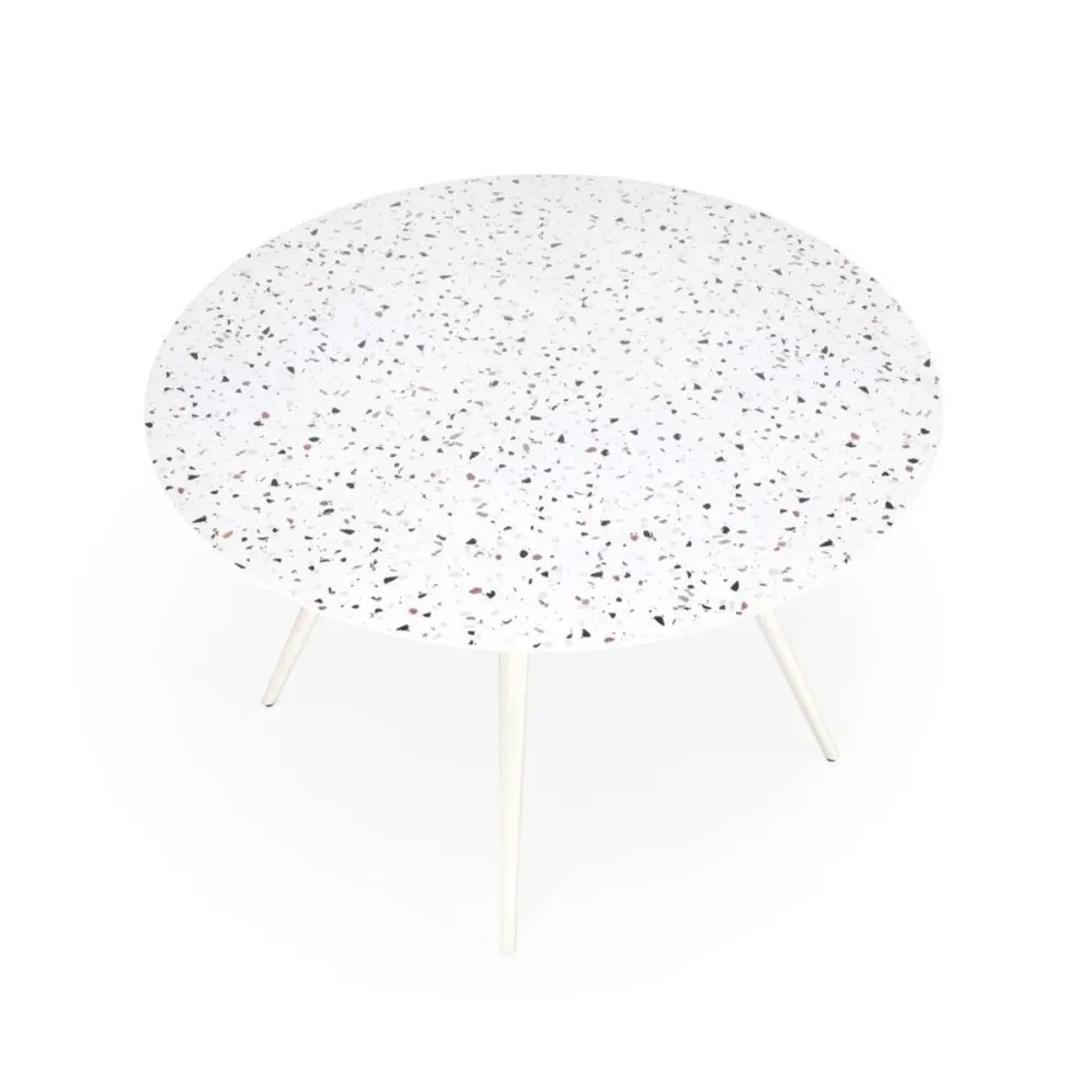 Stół okrągły ARAMIS 120x120 biały lastryko I sklep meblowy MIRAT.