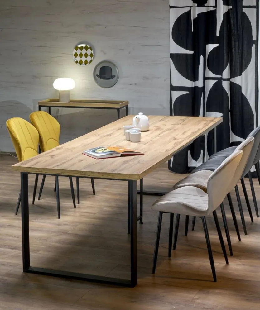 Krzesło tapicerowane K538 VELVET musztardowe do salonu I sklep meblowy MIRAT. styl GLAMOUR, LOFT