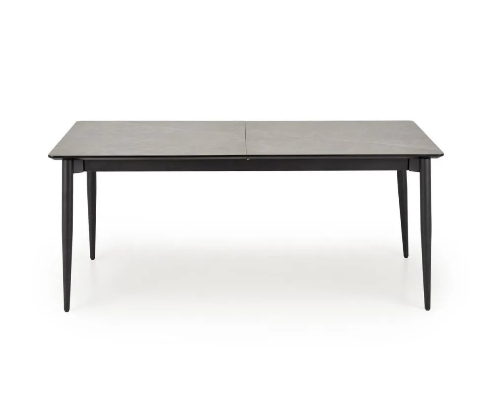Stół rozkładany CHARLES 180(260)x90 szary marmur/czarny 10-osobowy I sklep meblowy MIRAT. styl LOFT