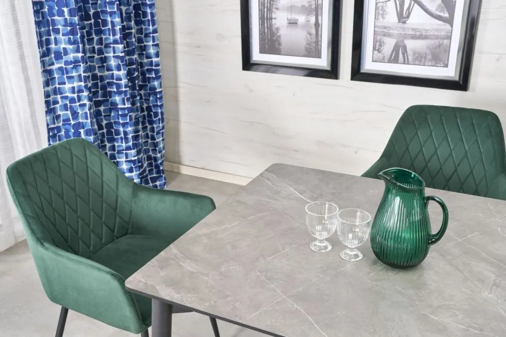 Krzesło tapicerowane K558 VELVET zielone na metalowych nogach I sklep meblowy MIRAT.