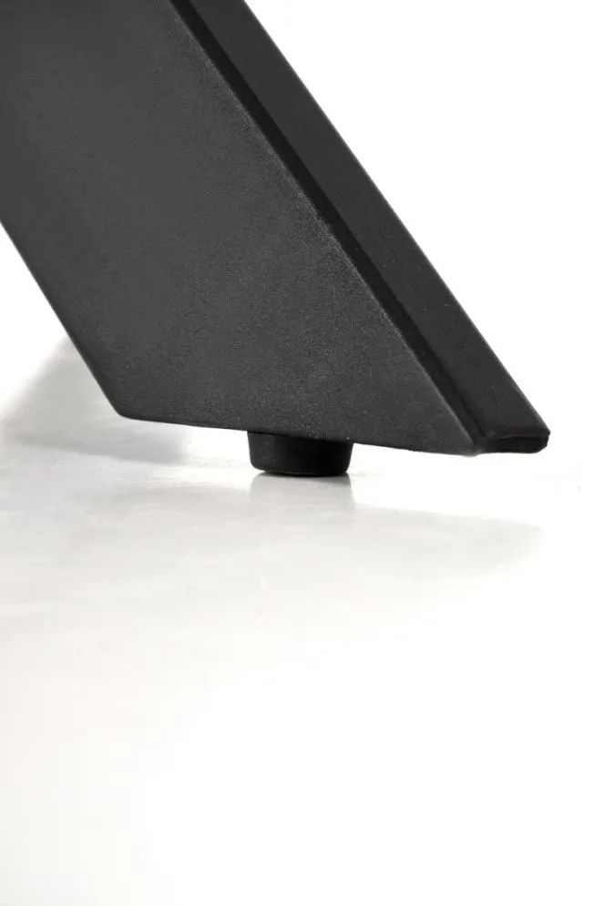 Stół okrągły EDGAR 2 100x100 biały marmur/czarny nierozkładany I sklep meblowy MIRAT. styl GLAMOUR, LOFT