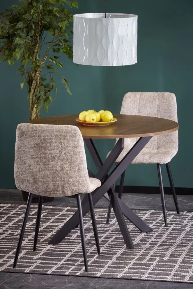 Krzesło tapicerowane K547 beżowe pikowane I sklep meblowy MIRAT. styl LOFT