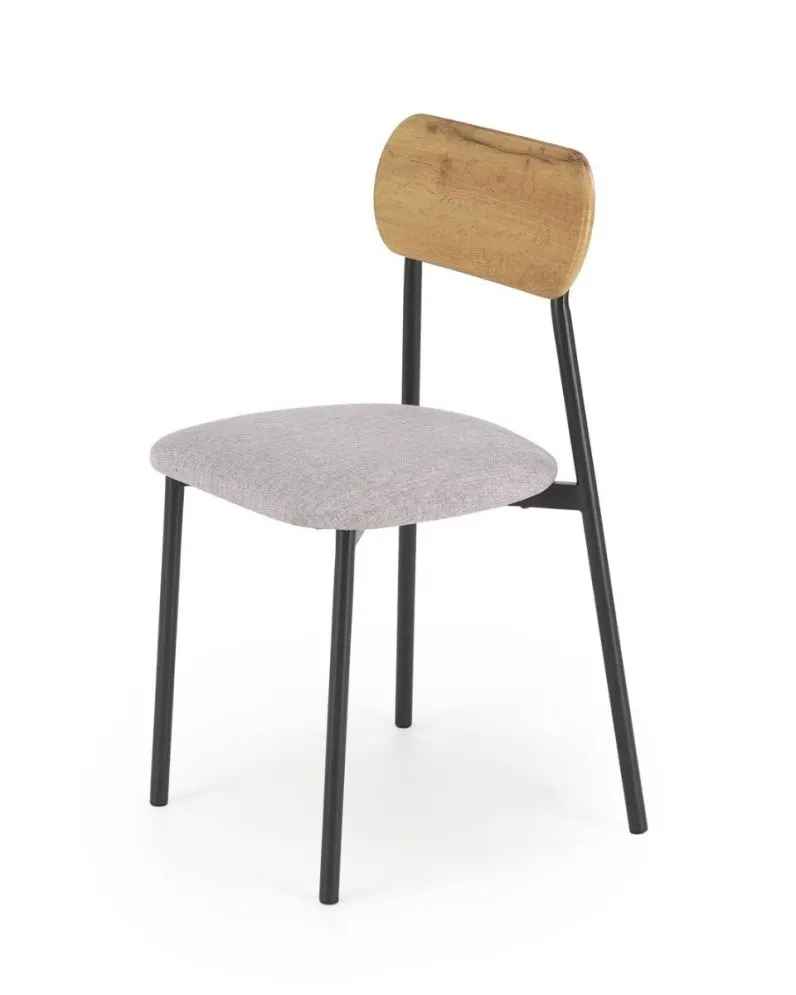 Zestaw NANDO stół + 2 krzesła dąb naturalny/czarny na metalowych nogach I sklep meblowy MIRAT.