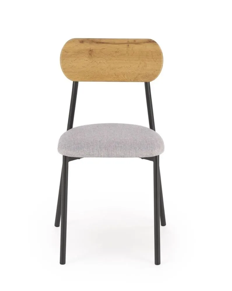 Zestaw NANDO stół + 2 krzesła dąb naturalny/czarny na metalowych nogach I sklep meblowy MIRAT.