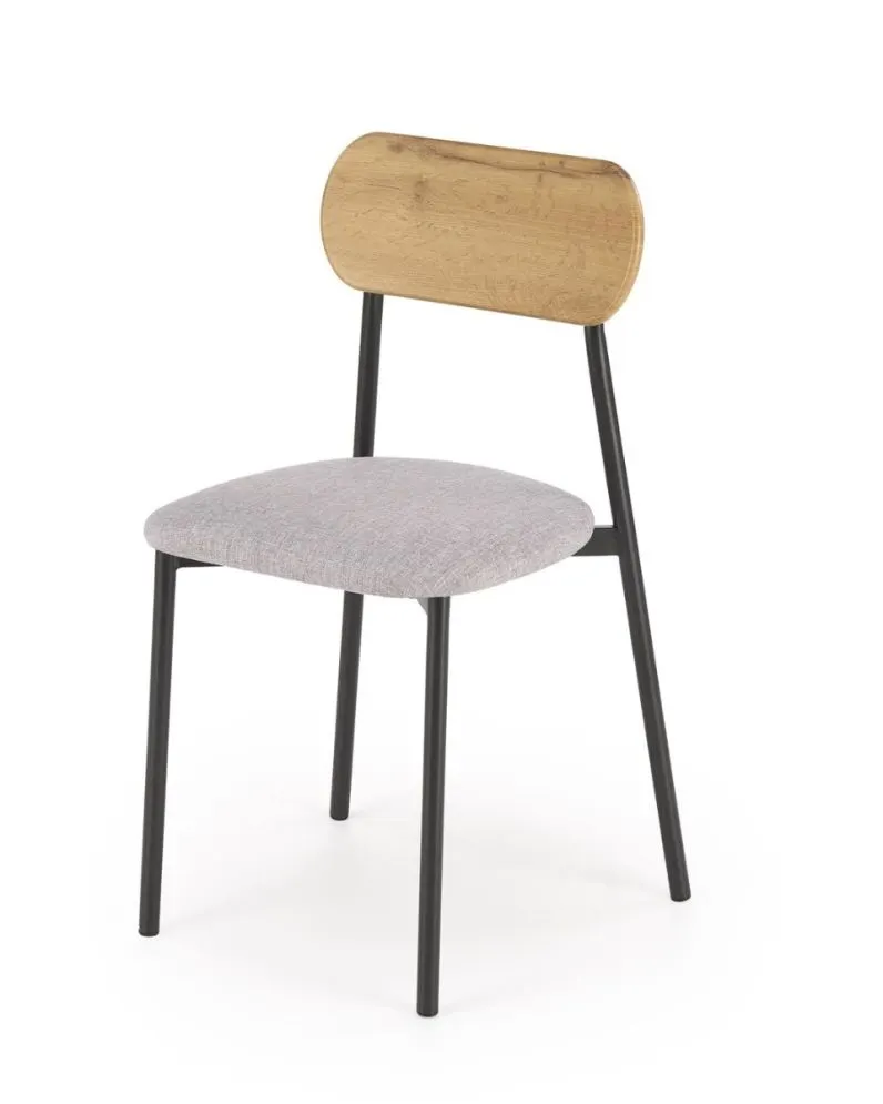 Zestaw NANDO stół + 2 krzesła dąb naturalny/czarny na metalowych nogach I sklep meblowy MIRAT.