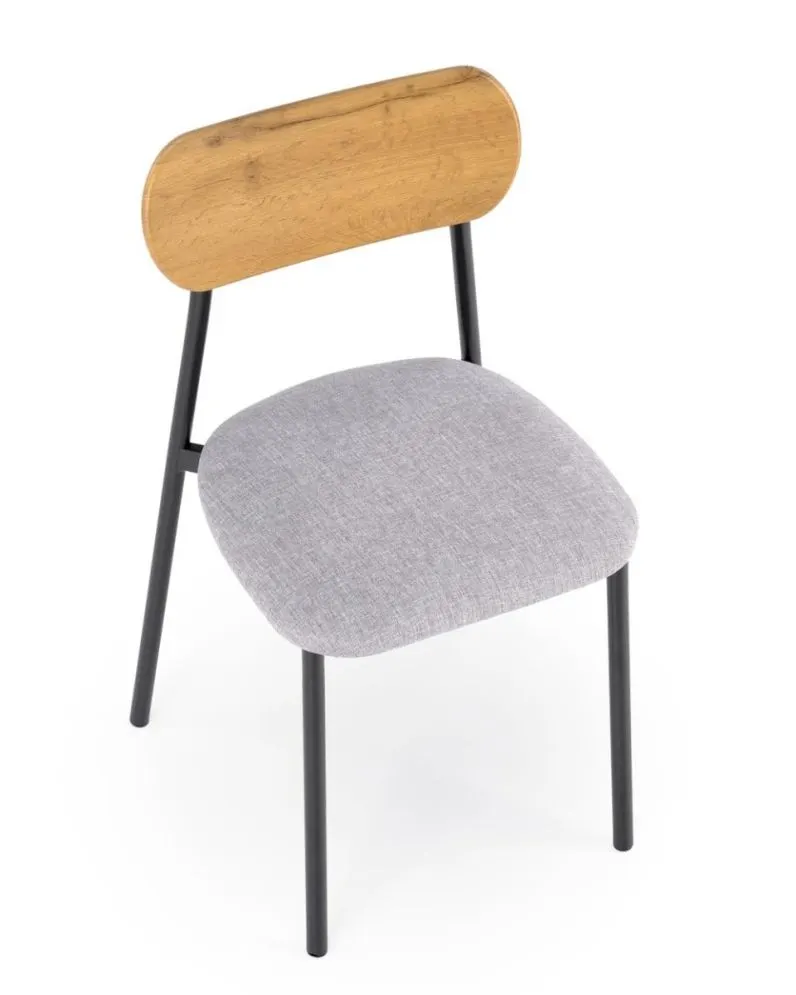 Zestaw NANDO stół + 2 krzesła dąb naturalny/czarny na metalowych nogach I sklep meblowy MIRAT.